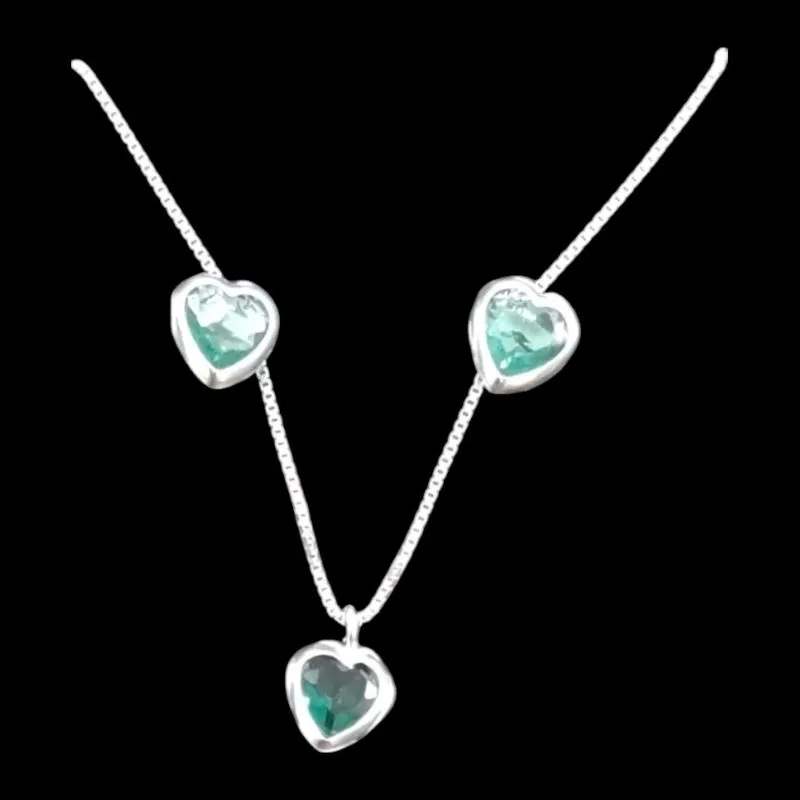 CONJUNTO CORAÇÃO 6X6  CRAVAÇÃO INGLESA TRADICIONAL VERDE PISCINA