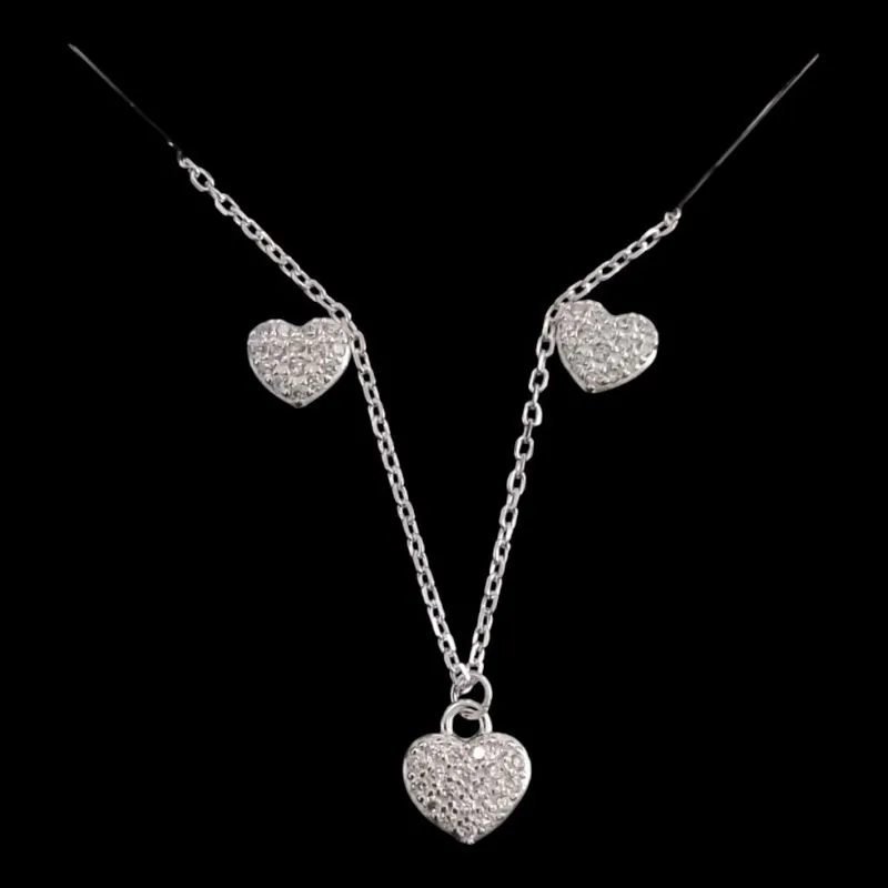 CONJUNTO CORAÇÃO CRAVEJADO MINI