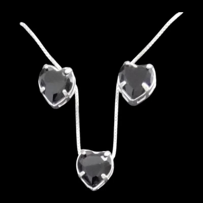 CONJUNTO GALERIA CORAÇÃO 8X8 TRADICIONAL PRETO