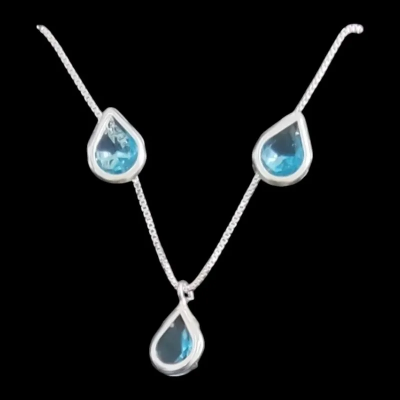 CONJUNTO GOTA 6X6  CRAVAÇÃO INGLESA TRADICIONAL AZUL CLARO