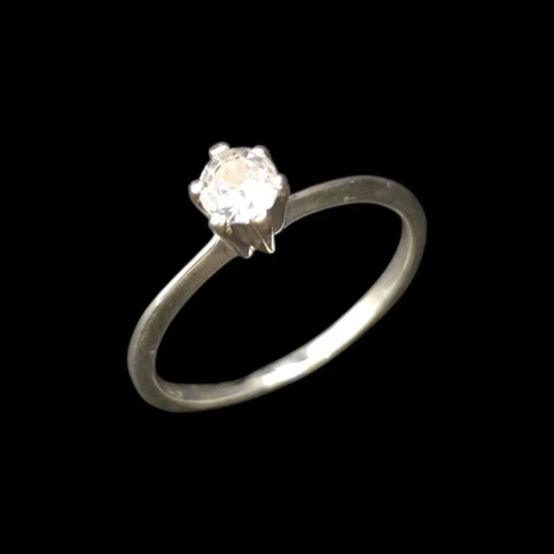 ANEL SOLITÁRIO 4 ,0MM 6 GARRAS