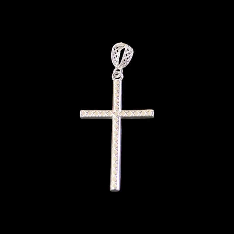 PINGENTE CRUZ PALITO RENDA ITALIANA