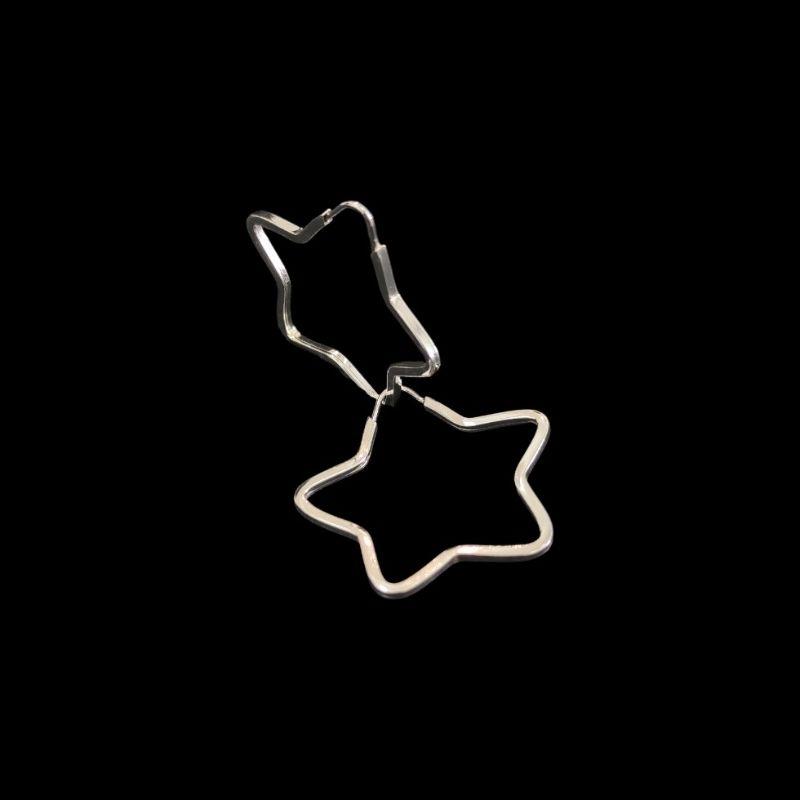 ARGOLA ESTRELA FIO QUADRADO 2,7X3,0