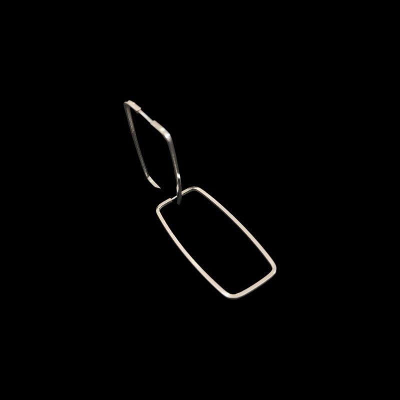 ARGOLA RETANGULAR FIO QUADRADO 5X23